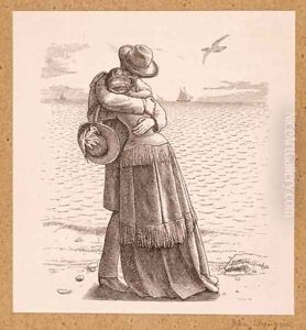 Illustration for Locksley Hall from Tennysons Poems by Sir John Everett Millais