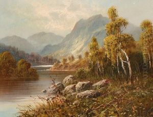 A Highland River Landscape by Frank Hider