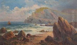 Sunset On The Cornish Coast; The Capstone Ilfracombe by Frank Hider