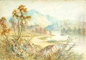 Rowing Across The Loch by Frank Hider