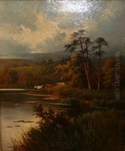 Scene With Cows Inbackground