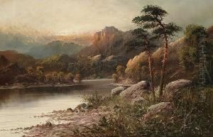 A Highland Loch At Sunset by Frank Hider