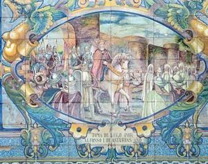 The Taking of Lugo by Alfonso I of Asturias by A Mensaque
