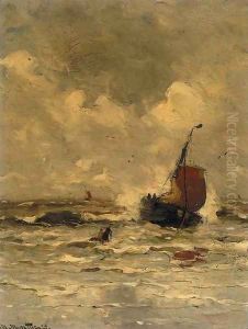 A Bomschuit in the breakers 3 by Gerhard Arij Ludwig Morgenstje Munthe