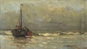 A Bomschuit in the breakers 4 by Gerhard Arij Ludwig Morgenstje Munthe