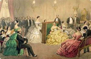 Concert at the Chausee dAntin from the Soirees parisiennes series by Henri de Montaut