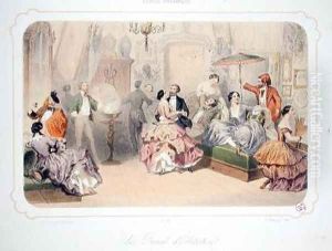 A Punch of Artists from Soirees Parisiennes by Henri de Montaut