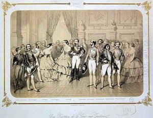 Court Reception at the Tuileries Paris 1854 by Henri de Montaut
