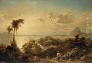 A Gloria, Rio De Janeiro by Eduard Hildebrandt