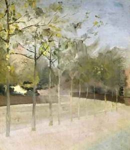 Chelsea Embankment Plane Trees 1908 by Paul Fordyce Maitland