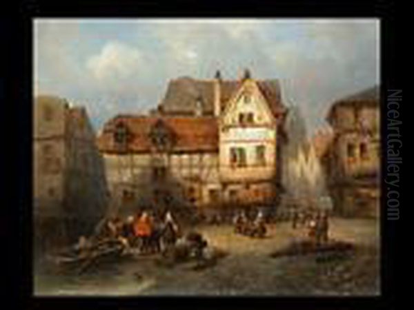 Strassenszene In Einer Hollandischen Stadt - view 1