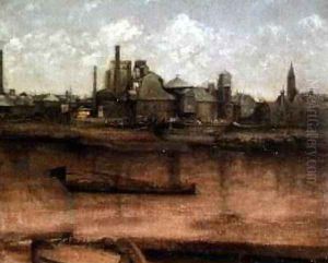 Barges on the Thames by Paul Fordyce Maitland