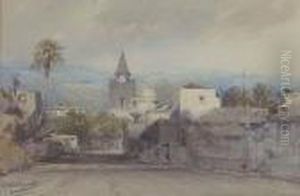 A Street In South America by Eduard Hildebrandt