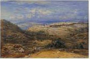 Jerusalem From The Mount Of Olives by Eduard Hildebrandt