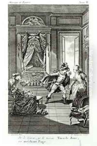 I am going to kill him scene from act II of The Marriage of Figaro by Claude Nicolas Malapeau