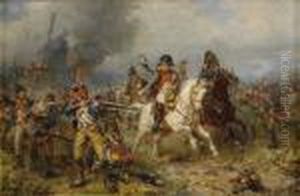 Napoleon Stopping A Route by Robert Alexander Hillingford