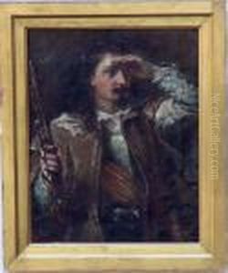 "the Last Shot" -spejande Man by Robert Alexander Hillingford