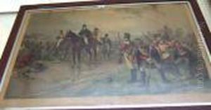 Wellington At Waterloo by Robert Alexander Hillingford