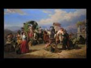 Hochzeitsfest In Der Campagna by Robert Alexander Hillingford