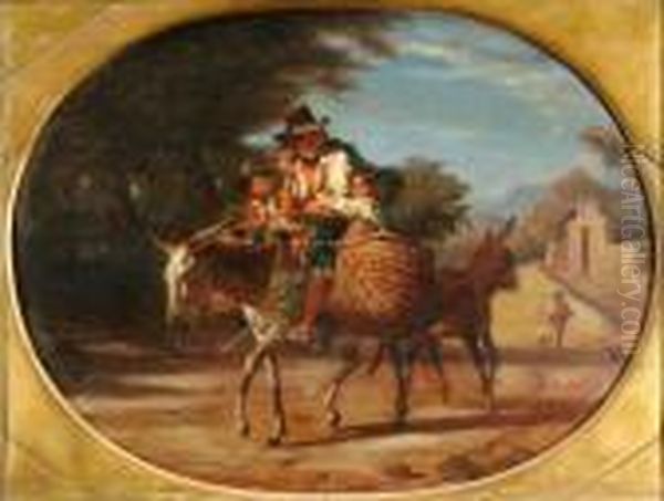 Peasants Upon A Donkey - view 1