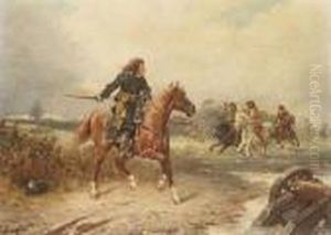 Retreat by Robert Alexander Hillingford