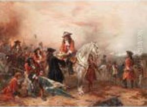 The Duke Of Marlborough Signing The Dispatch The Duke Of Marlborough Signing The Dispatch