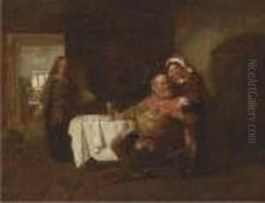 Falstaff In An Inn by Robert Alexander Hillingford