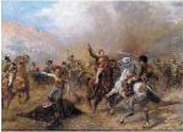 Captain Ramsay Saving The Guns, Fuentes, D'onoro, 1811 - view 1