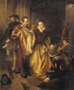 Princess Elizabeth Arriving At The Tower Of London by Robert Alexander Hillingford