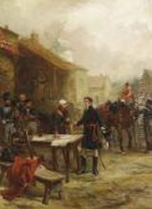 Wellington And Blcher Meeting Before The Battle Of Waterloo by Robert Alexander Hillingford
