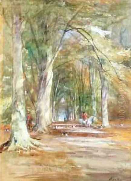 Huntsmen in a Clearing - view 1
