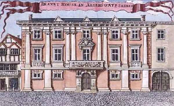 Thanet House in Aldersgate Street from A Book of the Prospects of the Remarkable Places in and about the City of London - view 1