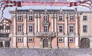 Thanet House in Aldersgate Street from A Book of the Prospects of the Remarkable Places in and about the City of London by Robert Morden