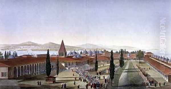 View of the Inner Courtyard of the Seraglio Topkapi Palace Constantinople - view 1