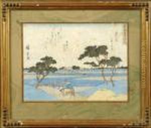 Paysage Anime by Utagawa or Ando Hiroshige