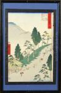 Paysage Anime by Utagawa or Ando Hiroshige