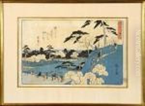 Paysage Anime by Utagawa or Ando Hiroshige