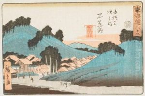 Two Tokaido Road Views by Utagawa or Ando Hiroshige