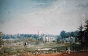 Chateau and Park of Ris-Orangis 1811 by Anton Ignaz Melling