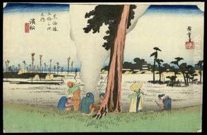 Winter Desolation At Hamamatsu by Utagawa or Ando Hiroshige
