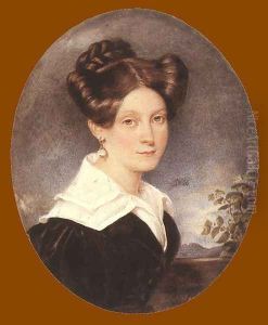 Portrait of a Young Lady 1830 by Gabor Melegh