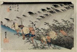 Shono, De La Serie Tokaido Gojusantsugi No Uchi (hoeido Tokaido) by Utagawa or Ando Hiroshige