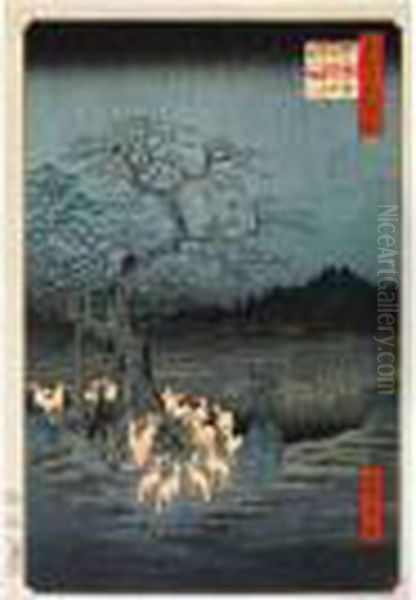 Oji, De La Serie Meisho Edo Hyakkei (les 100 Vues D'edo), Vers1856-58 - view 1