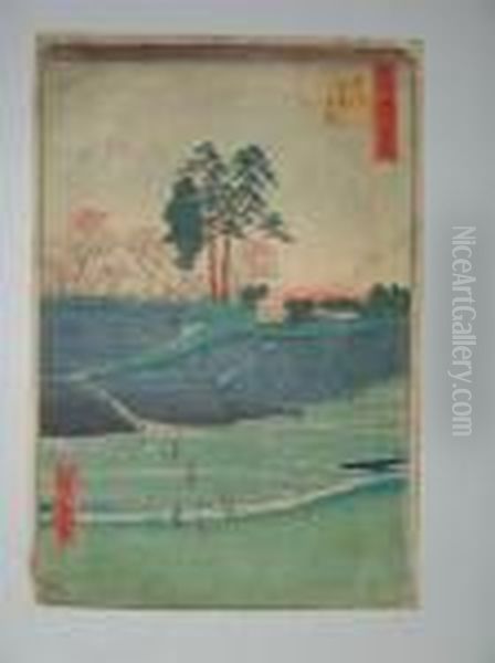 100 Vues D'edo, La Colline Goten A Shinagawa - view 1