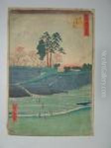 100 Vues D'edo, La Colline Goten A Shinagawa