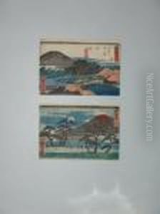 Serie Du Tokaido, Station 36 by Utagawa or Ando Hiroshige