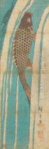 Carpe Sortant Des Flots by Utagawa or Ando Hiroshige