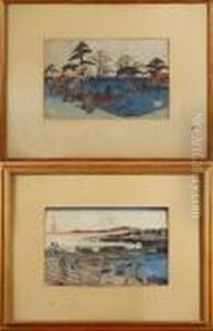 Figurscener by Utagawa or Ando Hiroshige