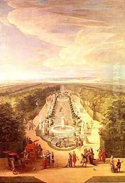 Perspective View of the Grove from the Galerie des Antiques at Versailles 1688 - view 1
