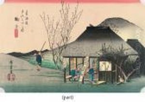 Oban Yoko-e by Utagawa or Ando Hiroshige